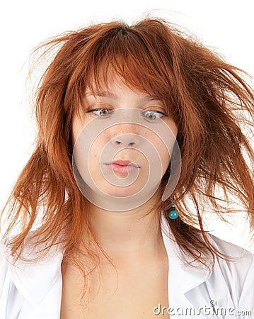 Funny young woman Stock Photo