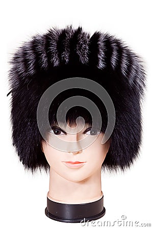 Fur hat Stock Photo
