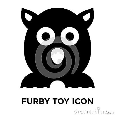 Furby toy icon vector isolated on white background, logo concept Vector Illustration