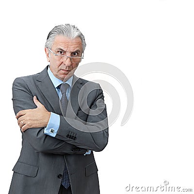 Furious boss. Stock Photo