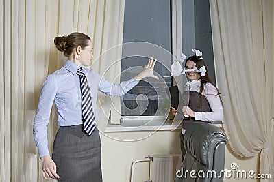 Furious boss Stock Photo