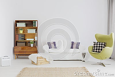 Furnished with love for modernist shapes Stock Photo
