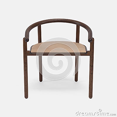 Beautiful unique design chair image, Modern style wooden chair image Stock Photo