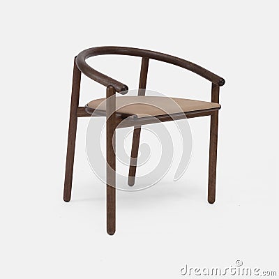 Beautiful unique design chair image, Modern style wooden chair image Stock Photo