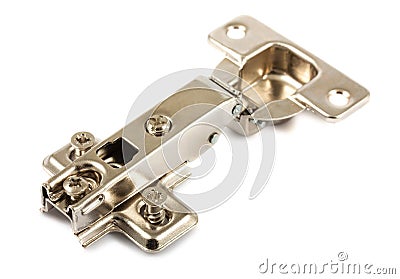 Furniture hinge Stock Photo