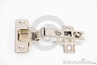 Furniture hinge Stock Photo