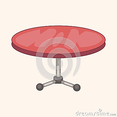 Furniture theme table desk elements vector,eps Vector Illustration