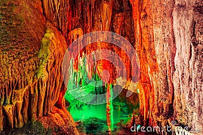 Furong Cave in Wulong Karst National Geology Park, China Stock Photo