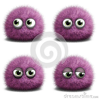 Furry monster Stock Photo