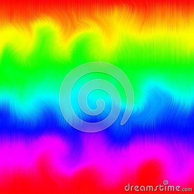 Furry wavy psychedelic tile Stock Photo