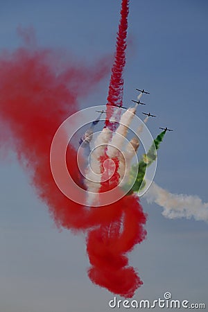 Fursan Al Emarat Squadron aerobatic team – Athens Flying Week airshow 2023 Editorial Stock Photo