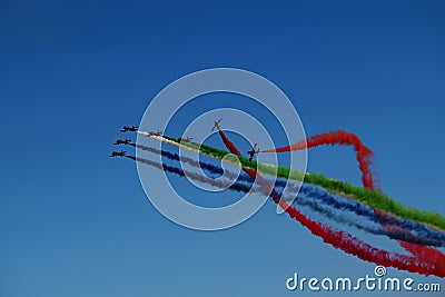 Fursan Al Emarat Squadron aerobatic team – Athens Flying Week airshow 2023 Editorial Stock Photo