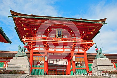 Fushimi Inari Taisha Shrine Stock Photo