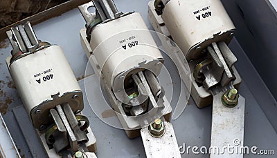 Fusible fuses. Stock Photo