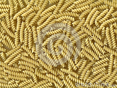 Fusilli pasta Stock Photo