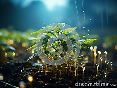 A Vision of Sustainable Agriculture Stock Photo