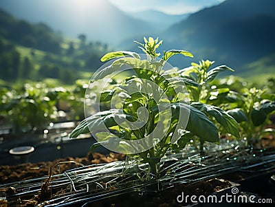 A Vision of Sustainable Agriculture Stock Photo