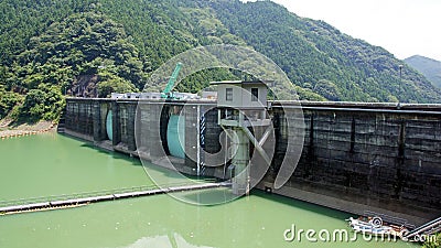 Futagawa dam in Arita River in Wakayama, Japan Stock Photo