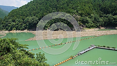 Futagawa dam in Arita River in Wakayama, Japan Stock Photo