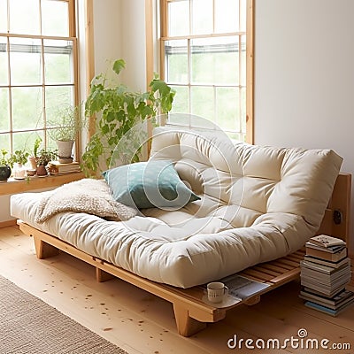 futon mattress Stock Photo