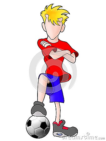 Futsal soccer player in action Stock Photo