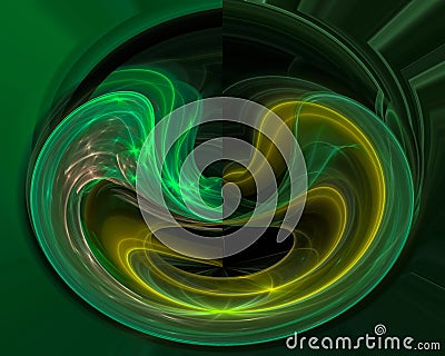Future abstract digital shape action poster magic fractal, fantasy texture design, magic Stock Photo