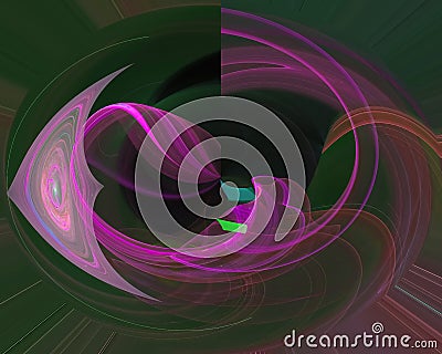 Future abstract template curve action style bright fractal, texture design, magic Stock Photo