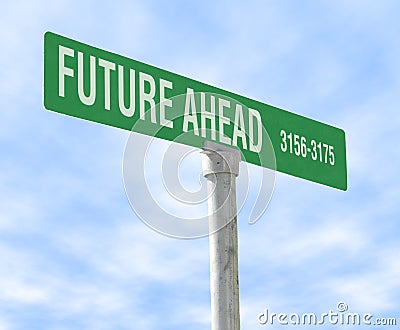 Future Ahead Stock Photo