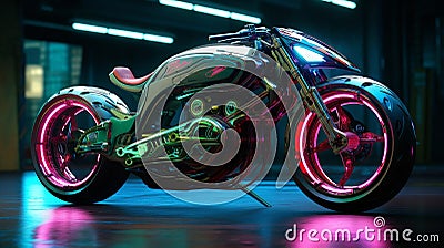 Future Bike Concept Art Stock Photo