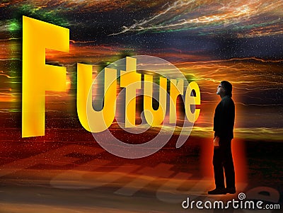 Future is coming Stock Photo