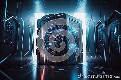 tiful graphicsCreating Safe Havens: Bionic Cyber Security with Stunning Graphics Stock Photo