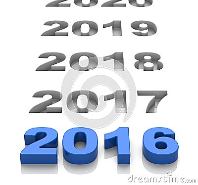 2016 and the future Stock Photo