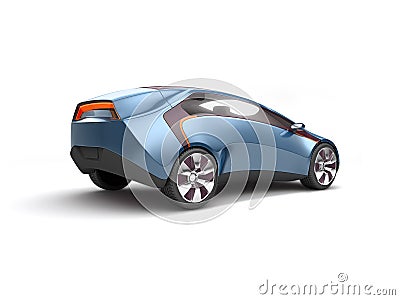 Future electric concept car. 3d rendering Stock Photo