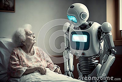 Future of geriatric care Stock Photo