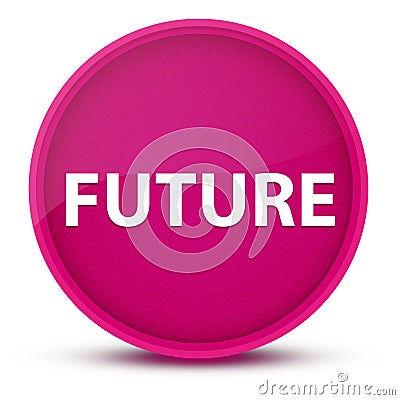 Future luxurious glossy pink round button abstract Cartoon Illustration