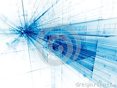 Future technology background - abstract digitally generated imag Stock Photo