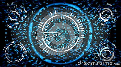 Future Technology Cyber Concept Background. Abstract Hi Speed Digital Design. Security Network Backdrop. Vector Vector Illustration