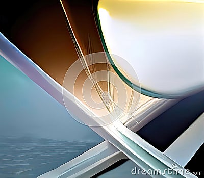 Futurist abstract Art. Modern futuristic dynamic background Stock Photo