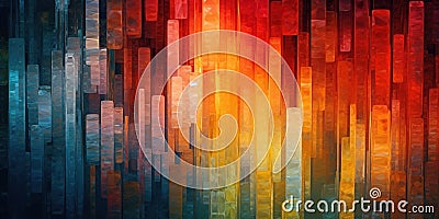 Futuristic abstract backdrop: high-tech elements, precision patterns, vibrant hues. Luminescent lines merge innovation Stock Photo