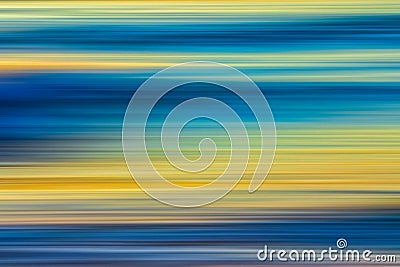 Futuristic abstract background in vibrant fluorescent blue and yellow colors, fine art, sunset seascape Stock Photo