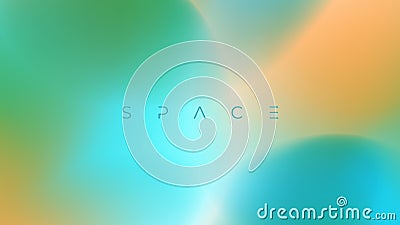 Futuristic abstract backgrounds with soft color gradient round shapes for creative graphic design. Blurred circles. Vector Illustration