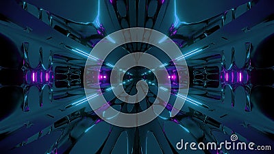 Futuristic Alien Space Ship Sci-fi Tunnel Corridor 3d Rendering Live  Wallpaper Motion Background Endless Looping Club Stock Video - Video of live,  three: 159538489