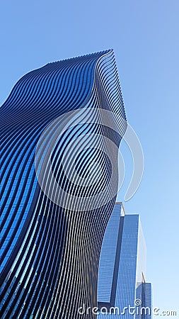 futuristic architecture of GT tower east in the Gangnam business district in seoul south korea Editorial Stock Photo