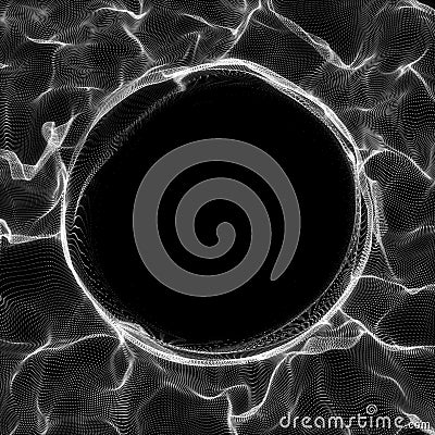 Futuristic Background. Lightning vortex background. 3D render illustrator. Abstract Tunnel. Futuristic Style. Turning Stock Photo