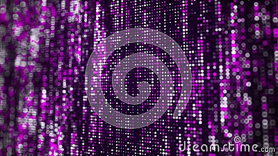 Futuristic background from purple shining dots. Abstract mesh background. Big data visualization. 3D rendering Stock Photo