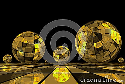 Futuristic balls. Stock Photo