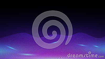 Futuristic of big data analytic visualization technology background,data flowing on cyber space,abstract technology background, Vector Illustration