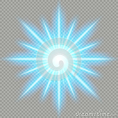 Futuristic Blue Light Effect. EPS 10 vector file Vector Illustration