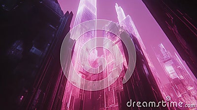 Futuristic, Bright-Hued Tech Background with Colorful Audio Waves and Visual Data Patterns Stock Photo