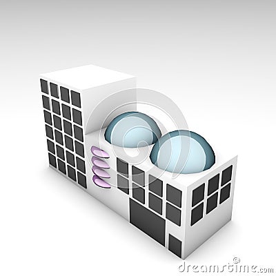 Futuristic Building Stock Photo